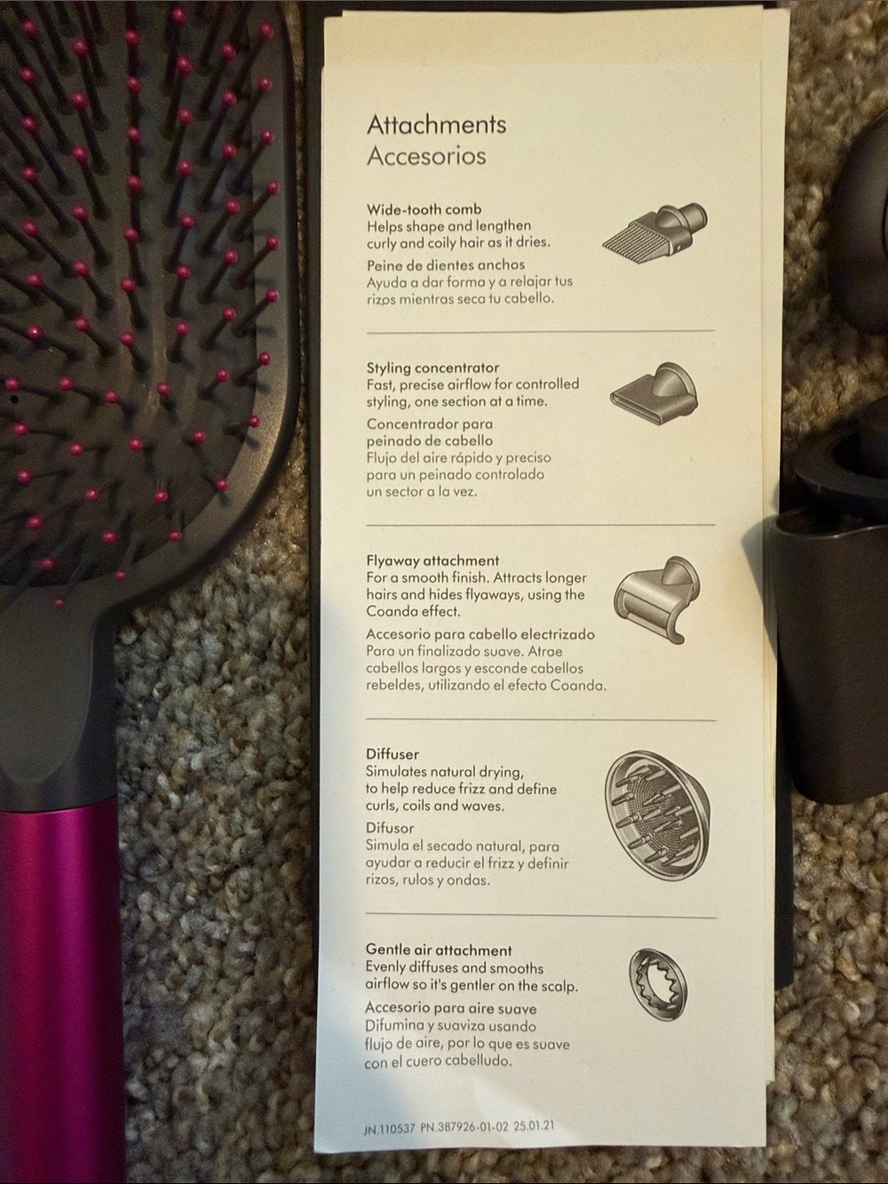 ✨GENUINE✨Dyson Supersonic Hair Dryer in Hot Pink with Navy Case and Accessories - Picture 5 of 5